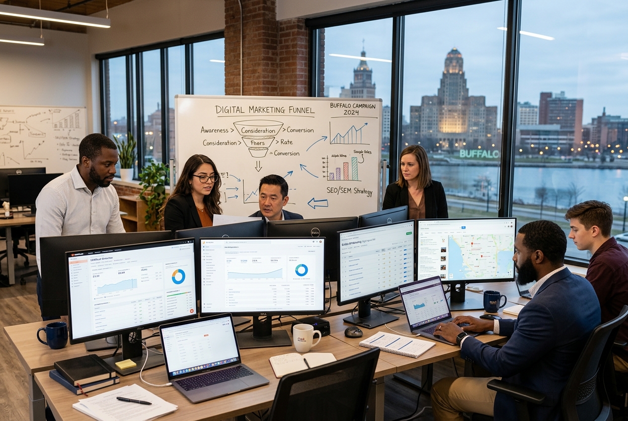 Buffalo SEO agency project facility and team working on local search optimization in Buffalo NY